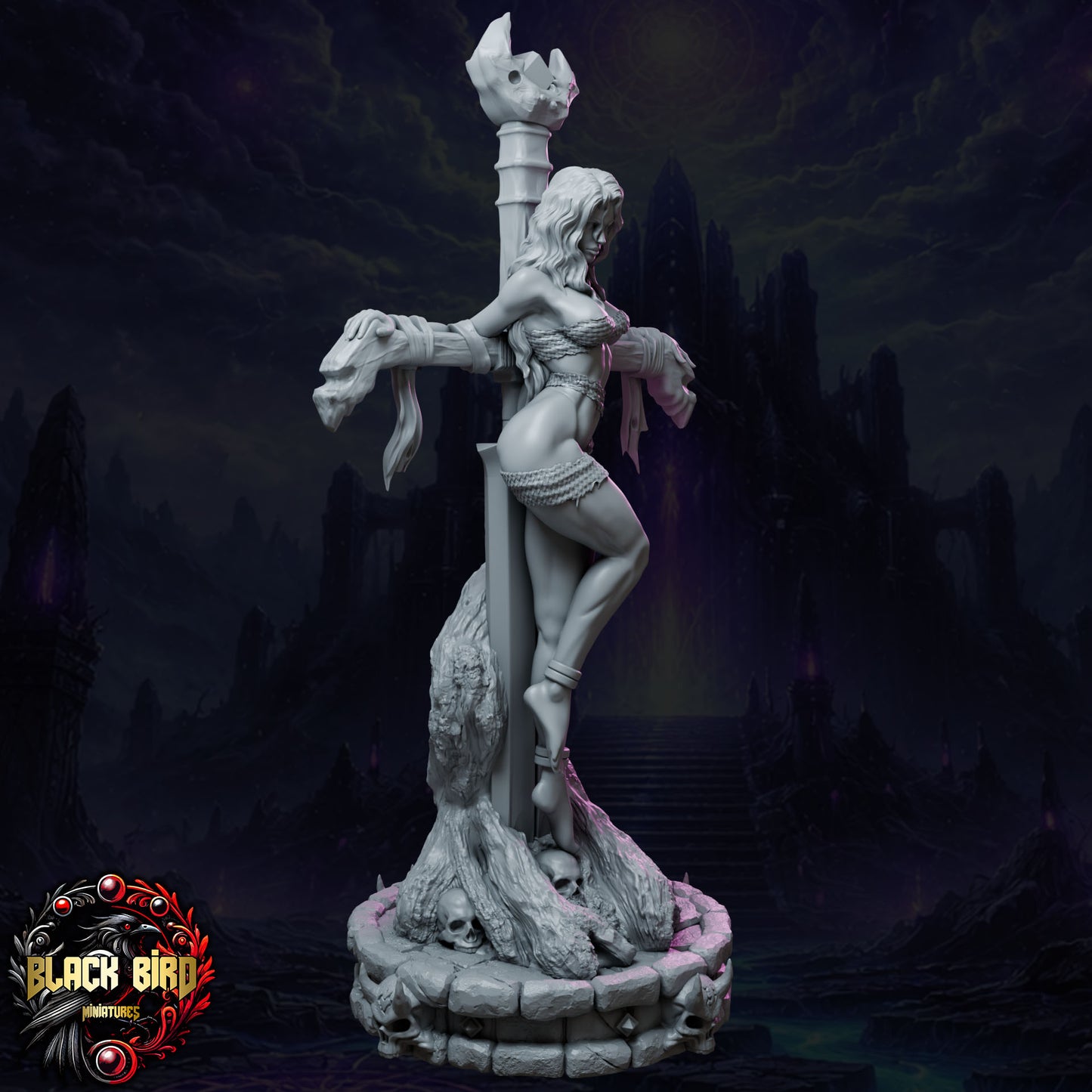 Vhaeryn – Königinnen des Chaos – Figur 32 mm / 75 mm – Black Bird Miniatures (Kopie)