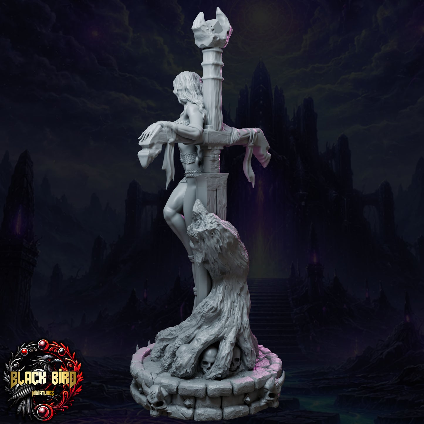 Vhaeryn – Königinnen des Chaos – Figur 32 mm / 75 mm – Black Bird Miniatures (Kopie)