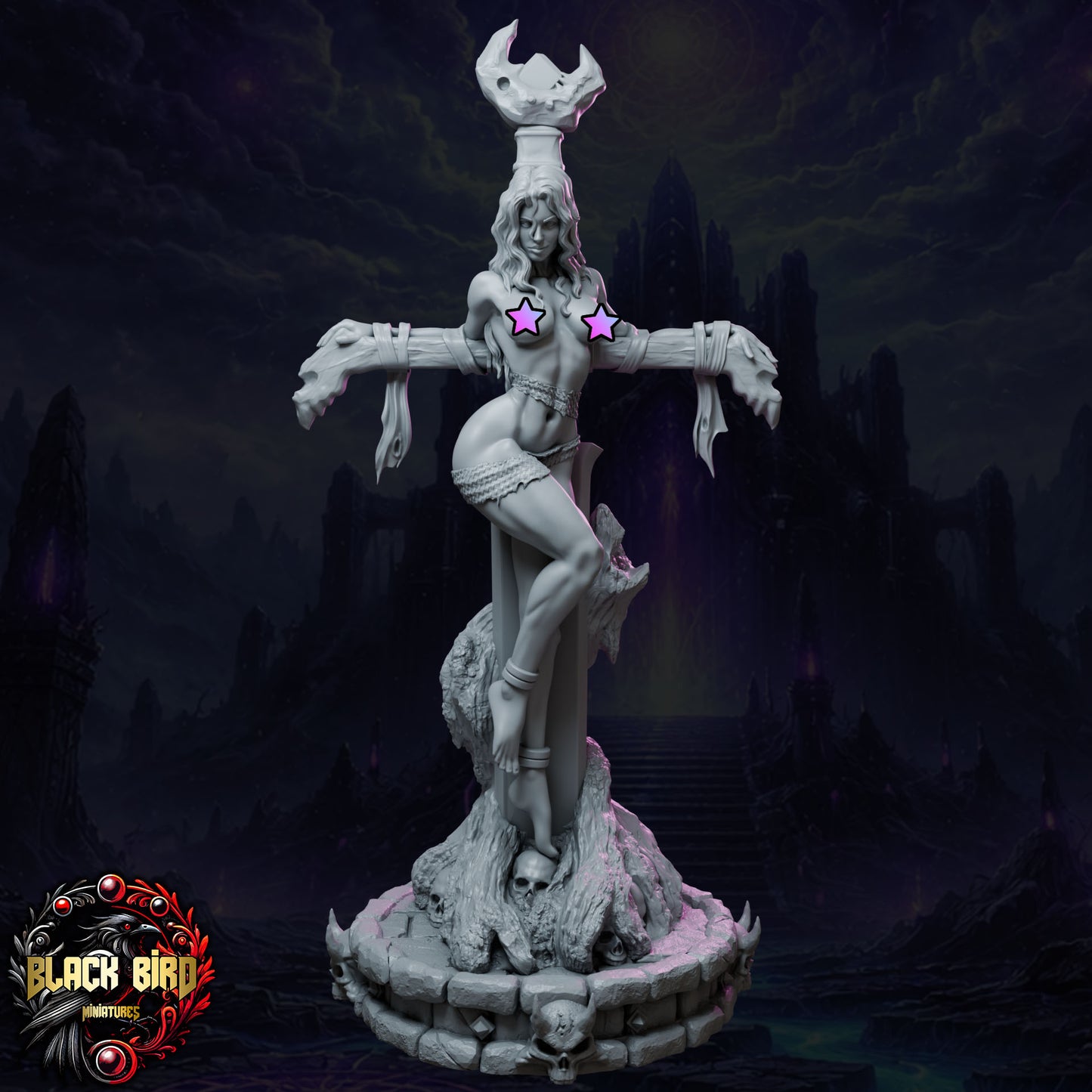 Vhaeryn – Königinnen des Chaos – Figur 32 mm / 75 mm – Black Bird Miniatures (Kopie)