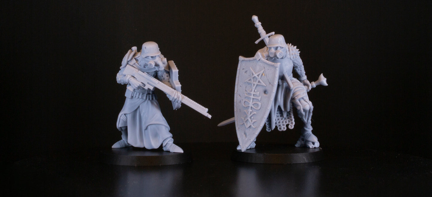 Candles of Heresy zestaw grimdarkowych figurek 32 mm Trench Crusade
