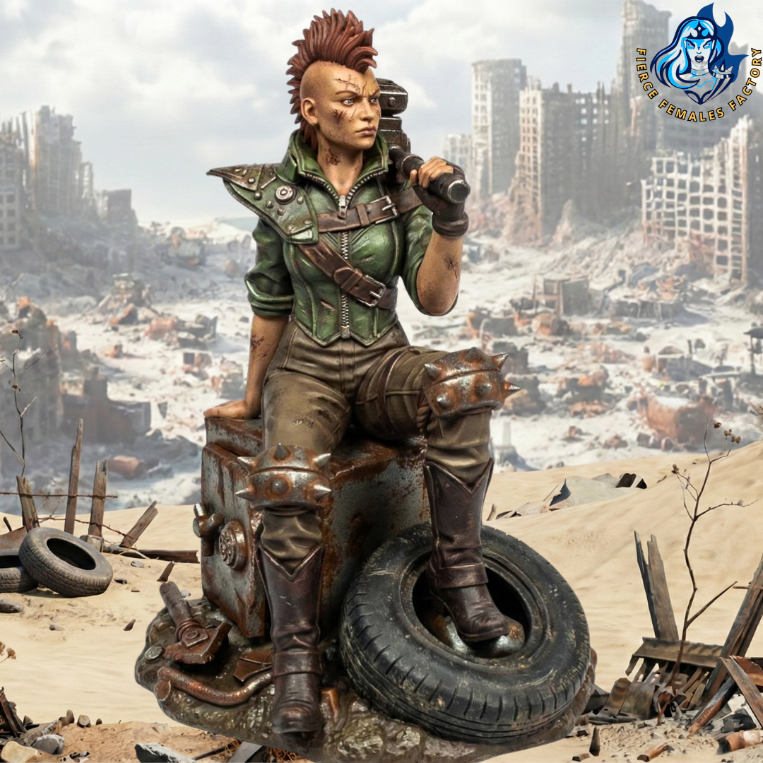 Wojowniczka z pustkowi – Wasteland 01 – figurka 32mm / 75mm | Sol Invictus