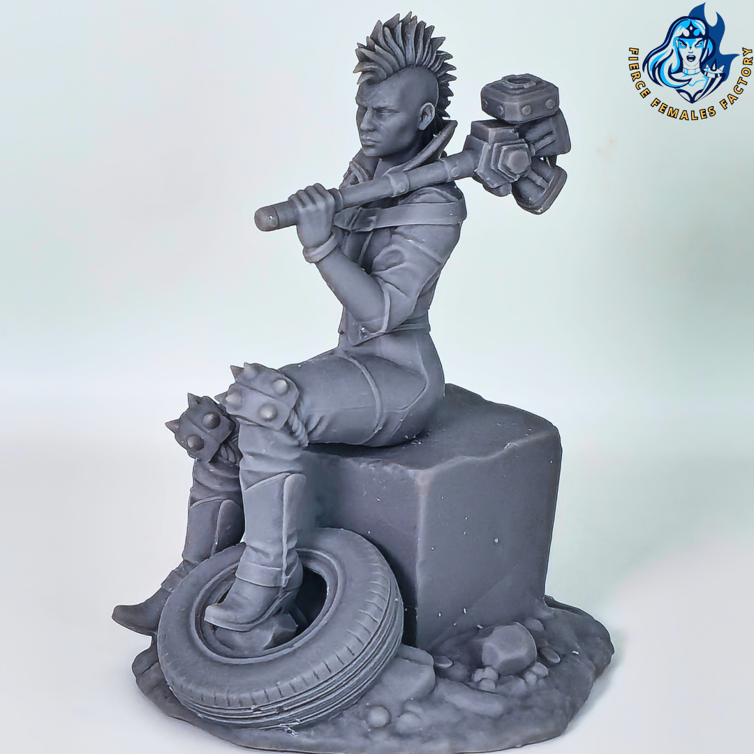 Wojowniczka z pustkowi – Wasteland 01 – figurka 32mm / 75mm | Sol Invictus