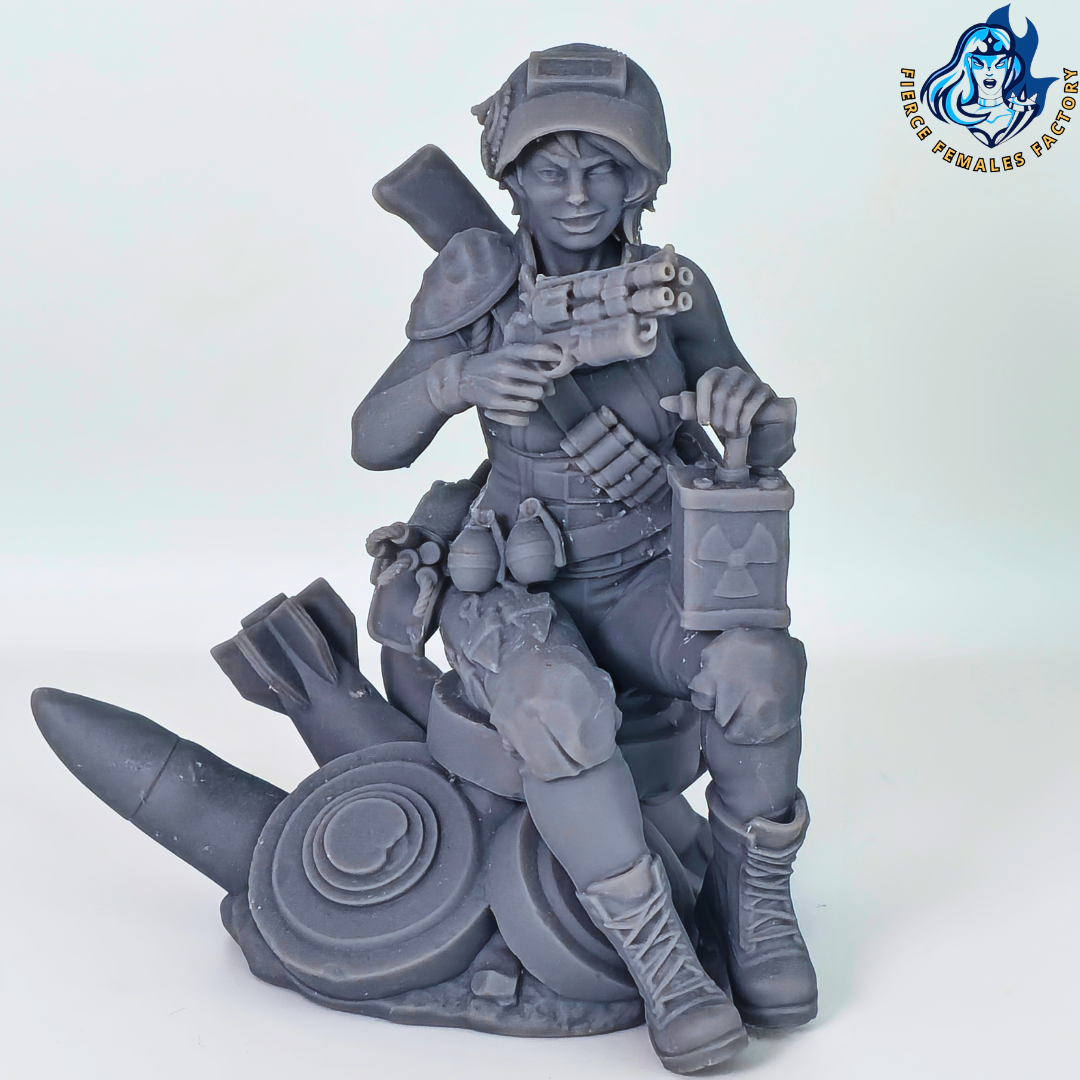 Saperka z pustkowi – Wasteland 01 – figurka 32mm / 75mm | Sol Invictus