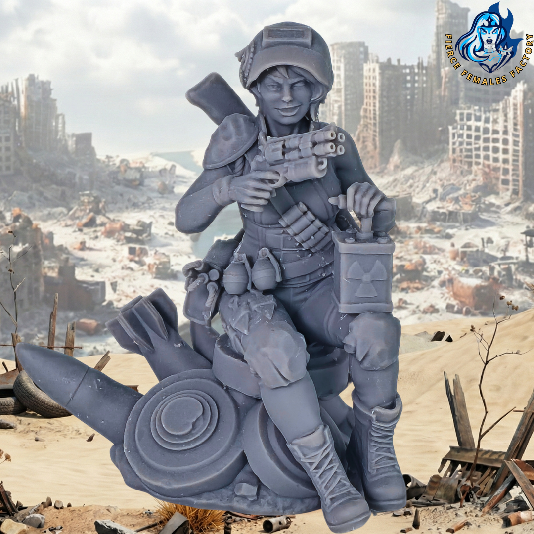 Saperka z pustkowi – Wasteland 01 – figurka 32mm / 75mm | Sol Invictus