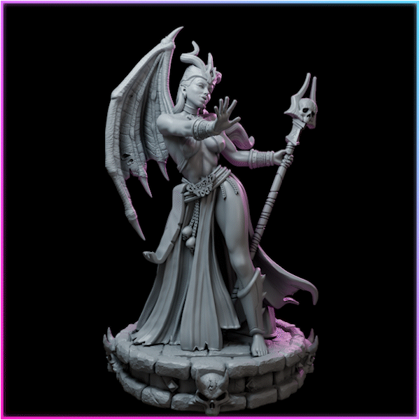 Zyphara – Queens of Chaos – Figurka 32mm / 75mm – Black Bird Miniatures