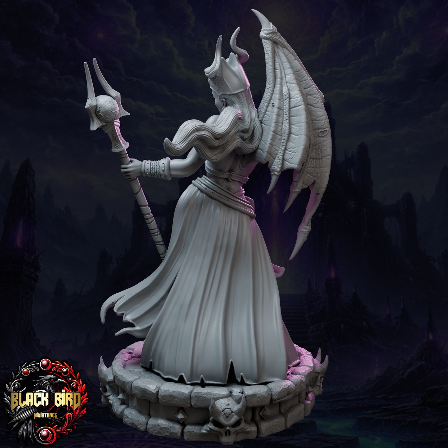 Zyphara – Queens of Chaos – Figurka 32mm / 75mm – Black Bird Miniatures