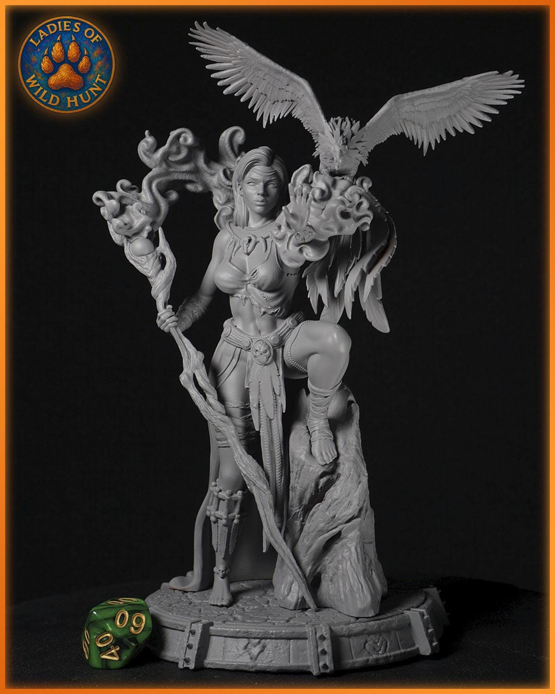 Luneth Flamewhisper figurka żywiczna – Ladies of the Wild Hunt – Black Bird Miniatures