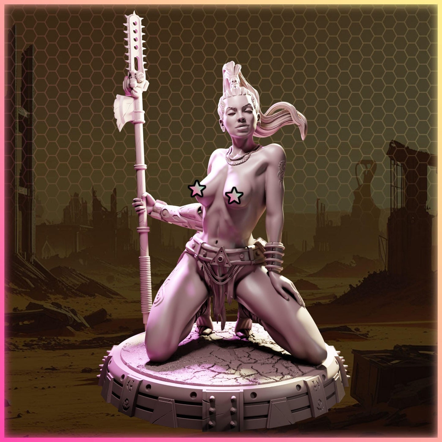 Zaria Havoc figurka żywiczna – Nuke City Ladies – Black Bird Miniatures