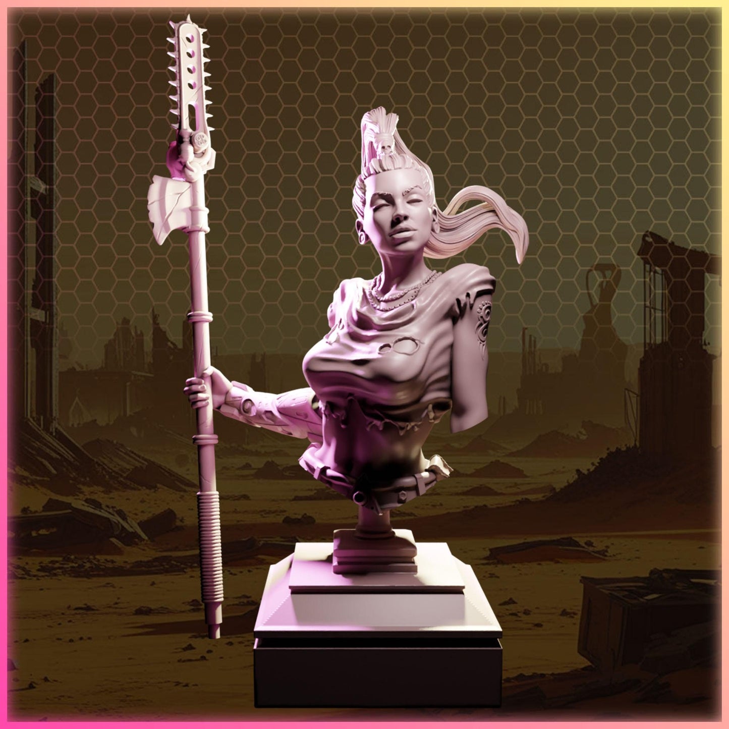 Zaria Havoc figurka żywiczna – Nuke City Ladies – Black Bird Miniatures