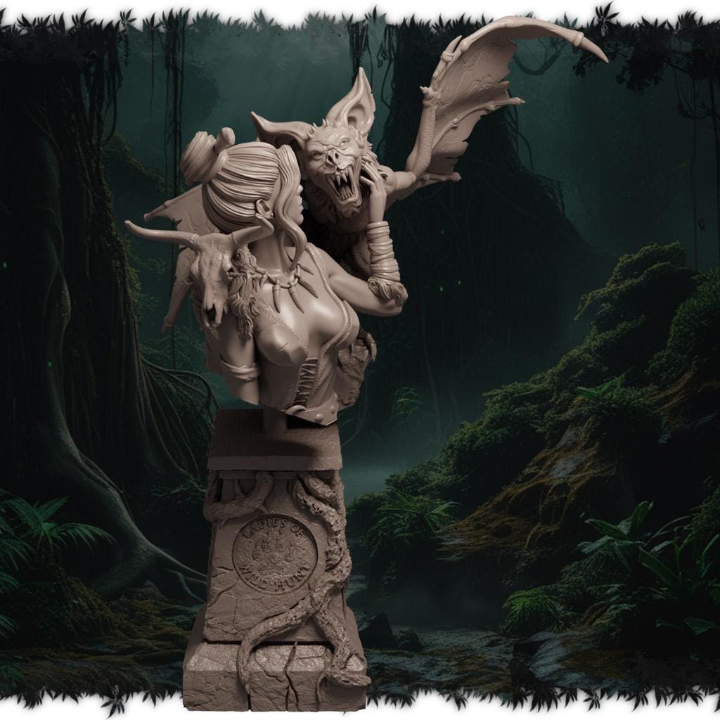 Isolde Nightwing figurka żywiczna – Ladies of the Wild Hunt – Black Bird Miniatures