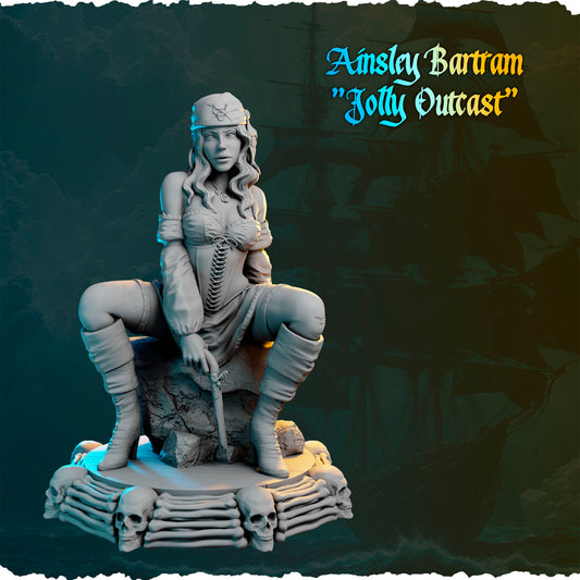 Ainsley Bartram Jolly Outcast – figurka piratki 32/75 mm, Black Bird Miniatures, Ladies of the Sea Pirates