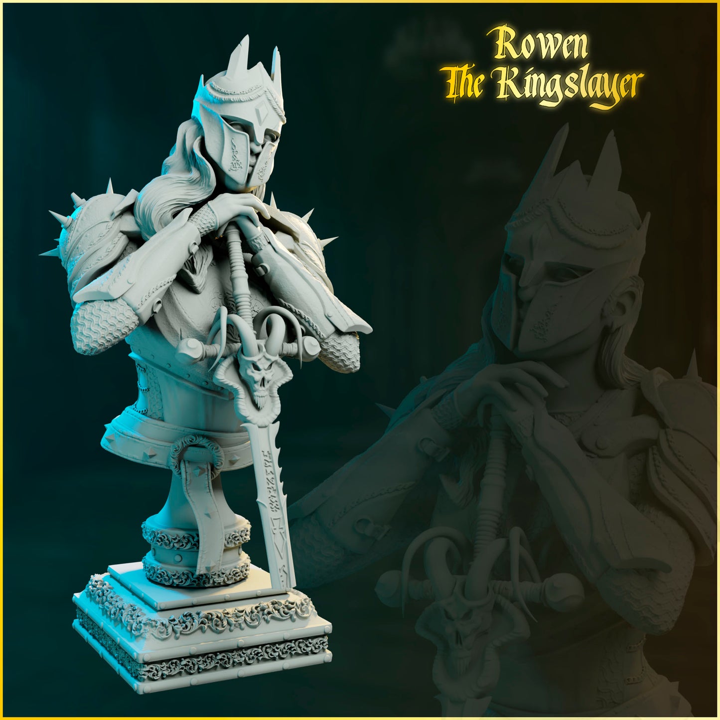 Rowen – The Kingslayer | Kolekcja popiersi 32mm / 75mm/ 90mm | Black Bird Miniatures
