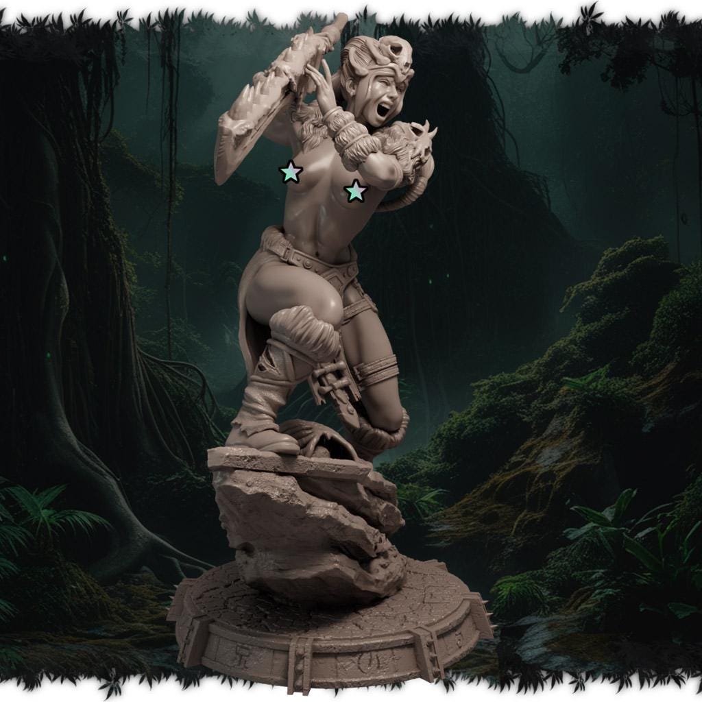 Zorya Emberclaw figurka żywiczna – Ladies of the Wild Hunt – Black Bird Miniatures