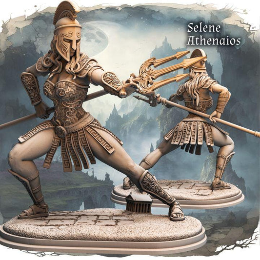 Figurka Selene Athenaios od Haito – widok z przodu, skala 180 mm