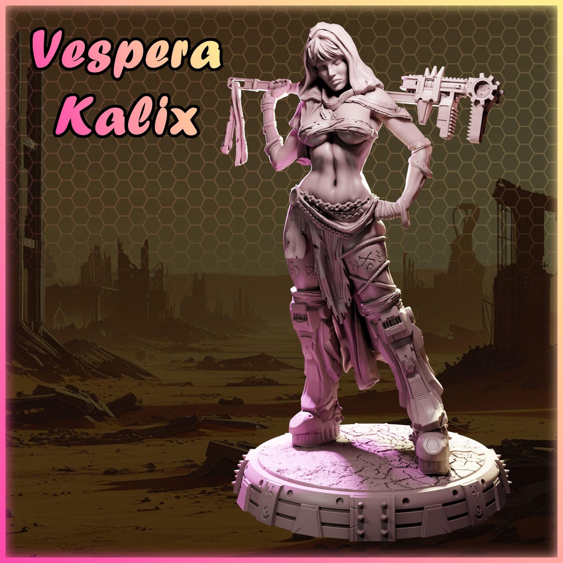 Vespera Kalix figurka żywiczna – Nuke City Ladies – Black Bird Miniatures