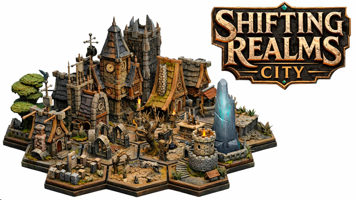 Shifting Realms - City | Elementy Mapy Heksagonalnej | Draftofogma