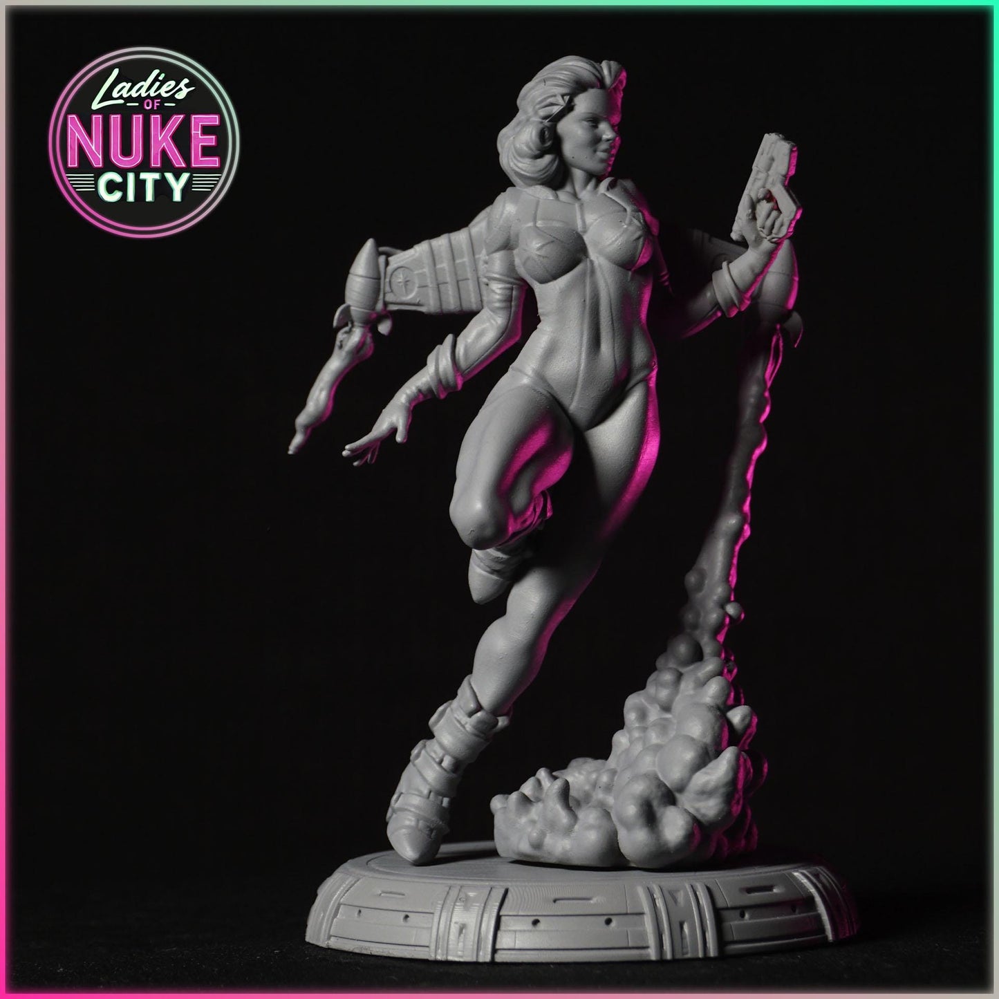 Aurora Vortex figurka żywiczna – Nuke City Ladies – Black Bird Miniatures