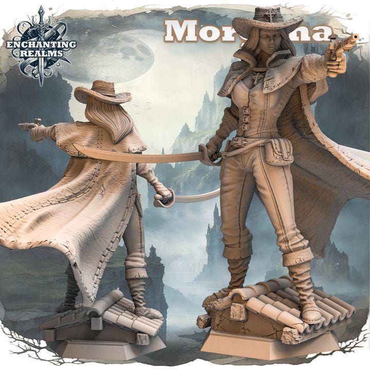 Figurka Morgana od Haito – widok z przodu, skala 180 mm