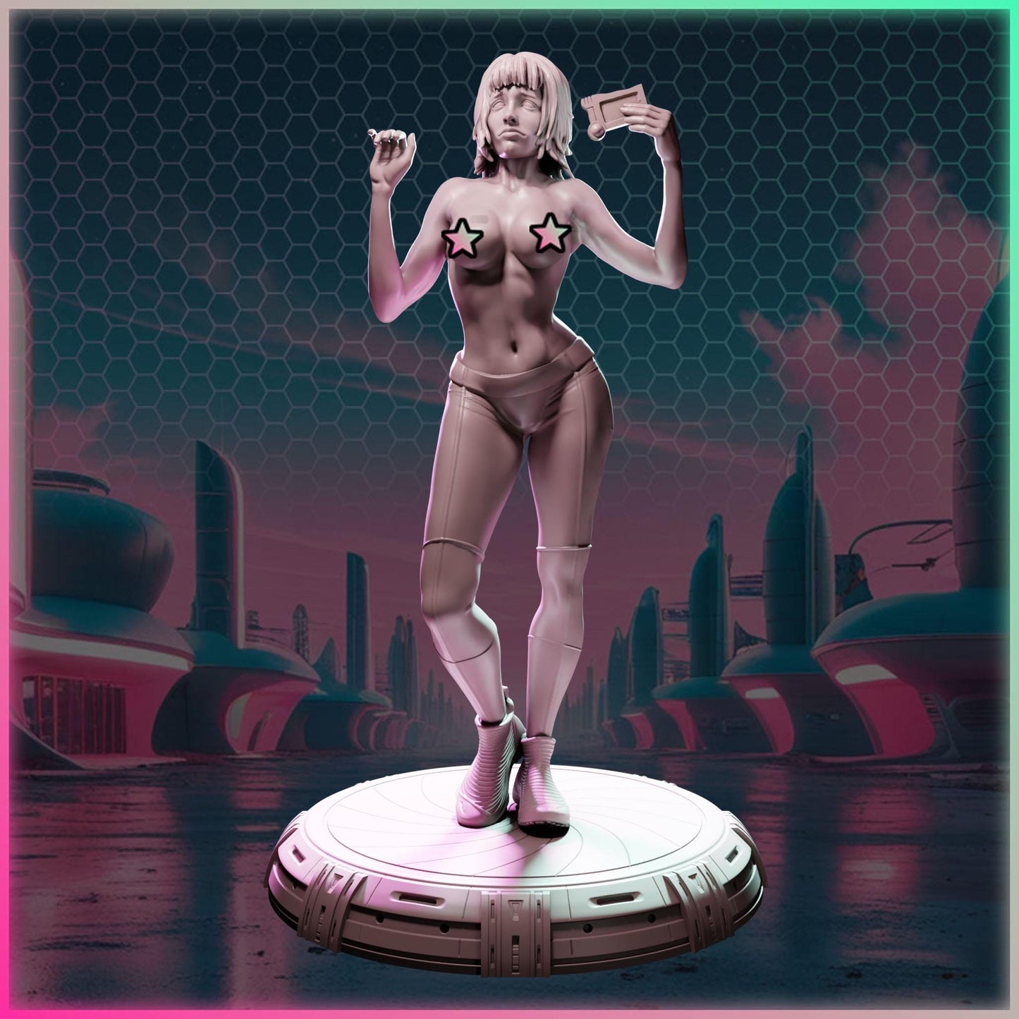 Leela Free figurka żywiczna – Nuke City Ladies – Black Bird Miniatures