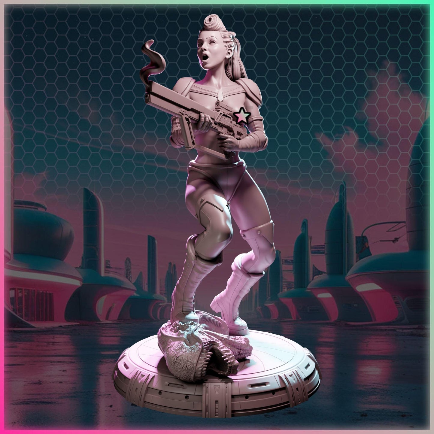 Mira Zenith figurka żywiczna – Nuke City Ladies – Black Bird Miniatures