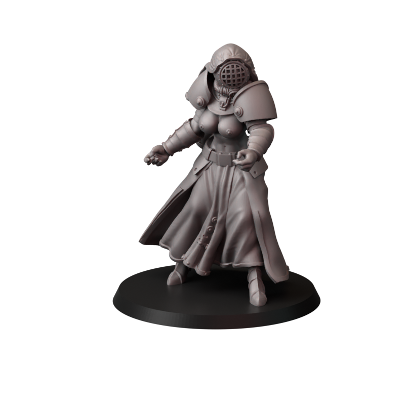 Not safe for nuns – zakonnice bojowe – figurki do Trench Crusade 32 / 75mm