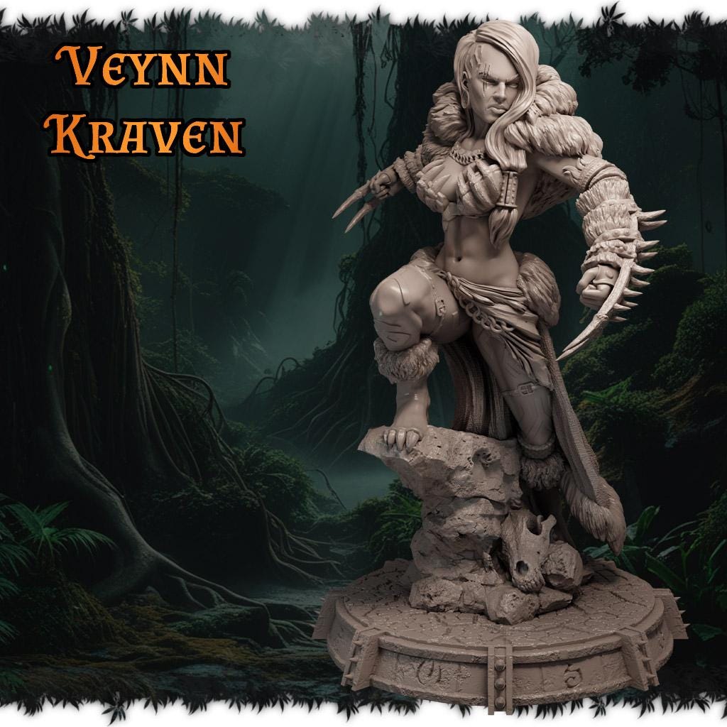 Veynn Kraven figurka żywiczna – Ladies of the Wild Hunt – Black Bird Miniatures
