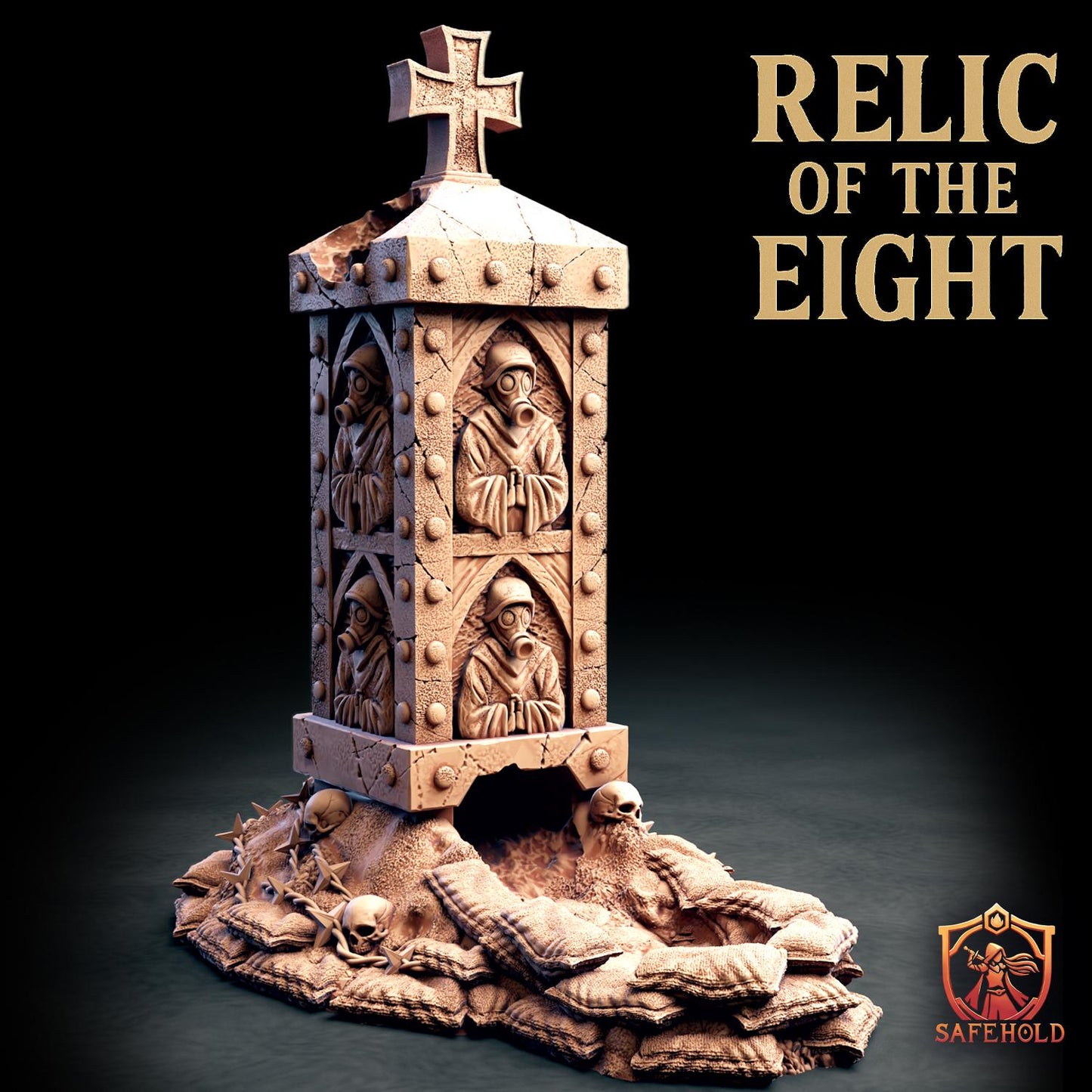 Relic of the Eight – grimdark dice tower i teren do gier Trench Crusade | SafeHold