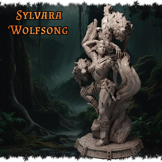 Sylvara Wolfsong figurka żywiczna – Ladies of the Wild Hunt – Black Bird Miniatures