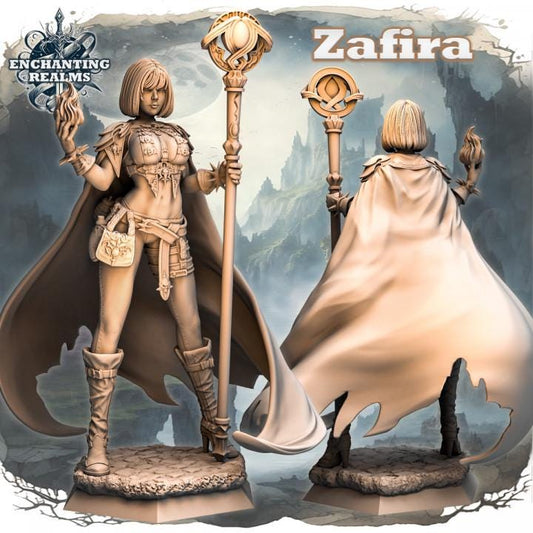 Figurka Zafira – arcymagini z Enchanting Realms 180 mm, widok z przodu