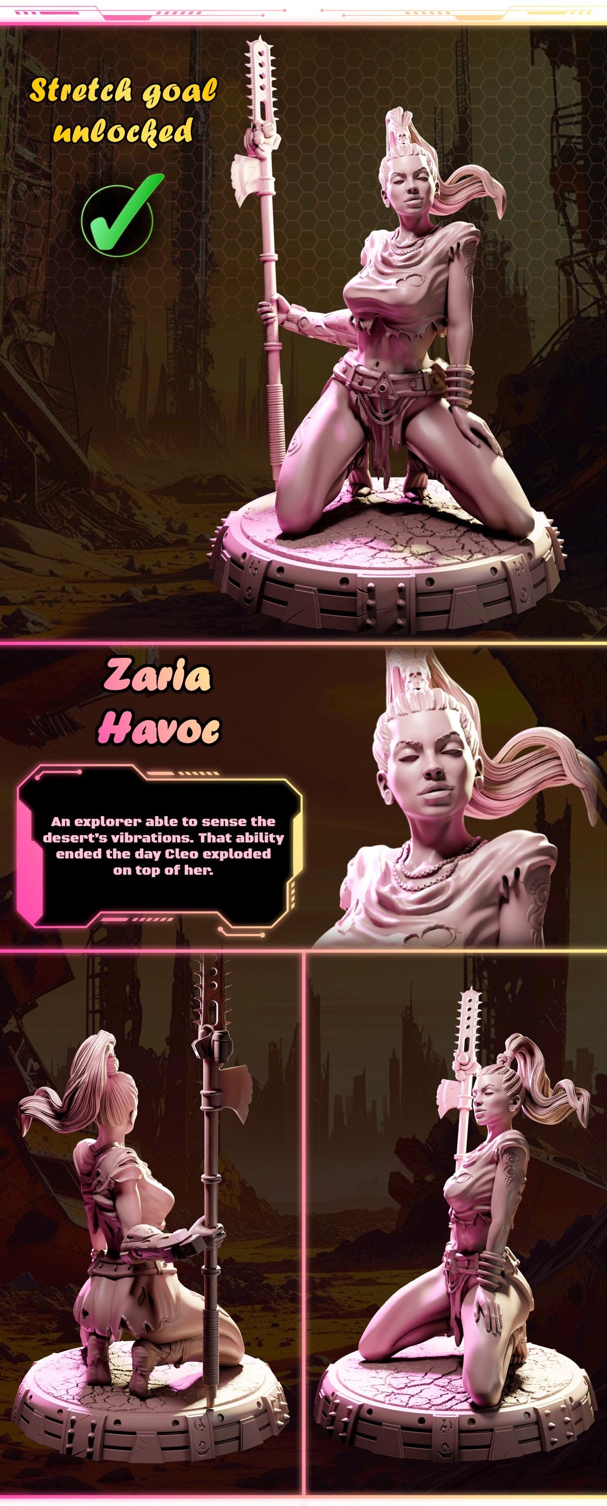 Zaria Havoc figurka żywiczna – Nuke City Ladies – Black Bird Miniatures