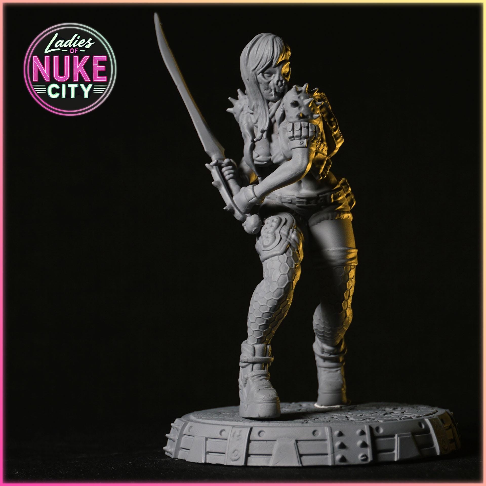 Rhayne Drakar figurka żywiczna – Nuke City Ladies – Black Bird Miniatures