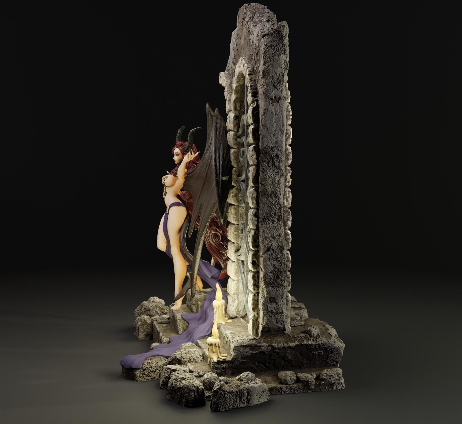 Succubus – dark fantasy figurka 3D z kolekcji Monstrous Beauty