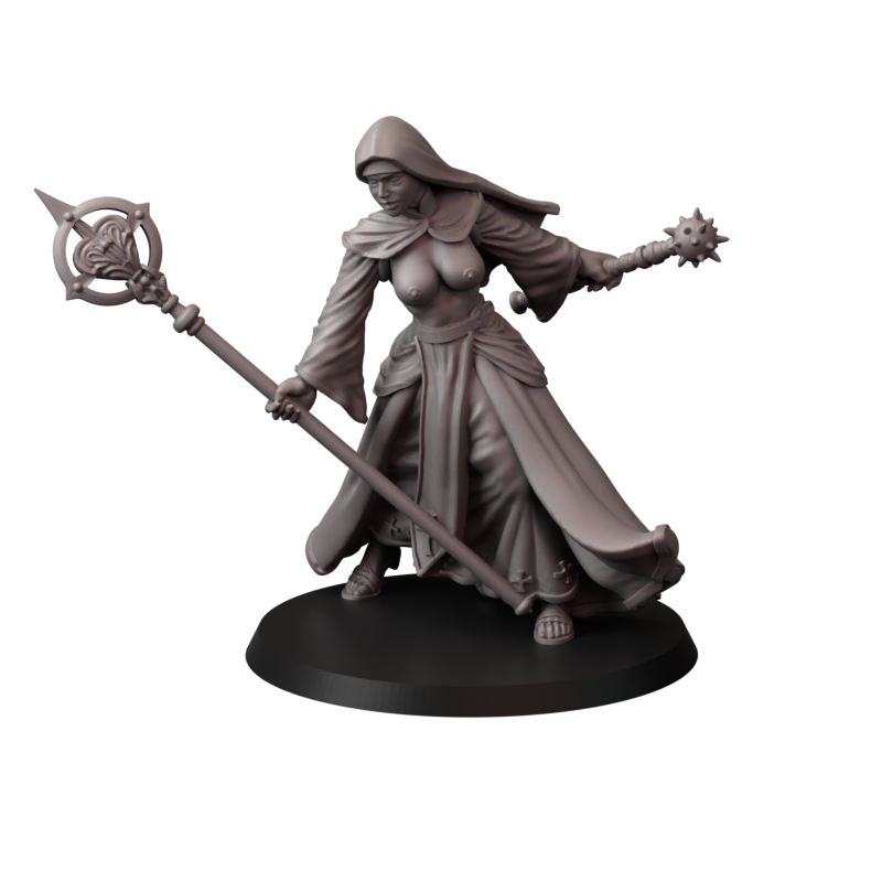 Not safe for nuns – zakonnice bojowe – figurki do Trench Crusade 32 / 75mm