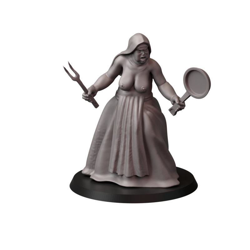 Not safe for nuns – zakonnice bojowe – figurki do Trench Crusade 32 / 75mm