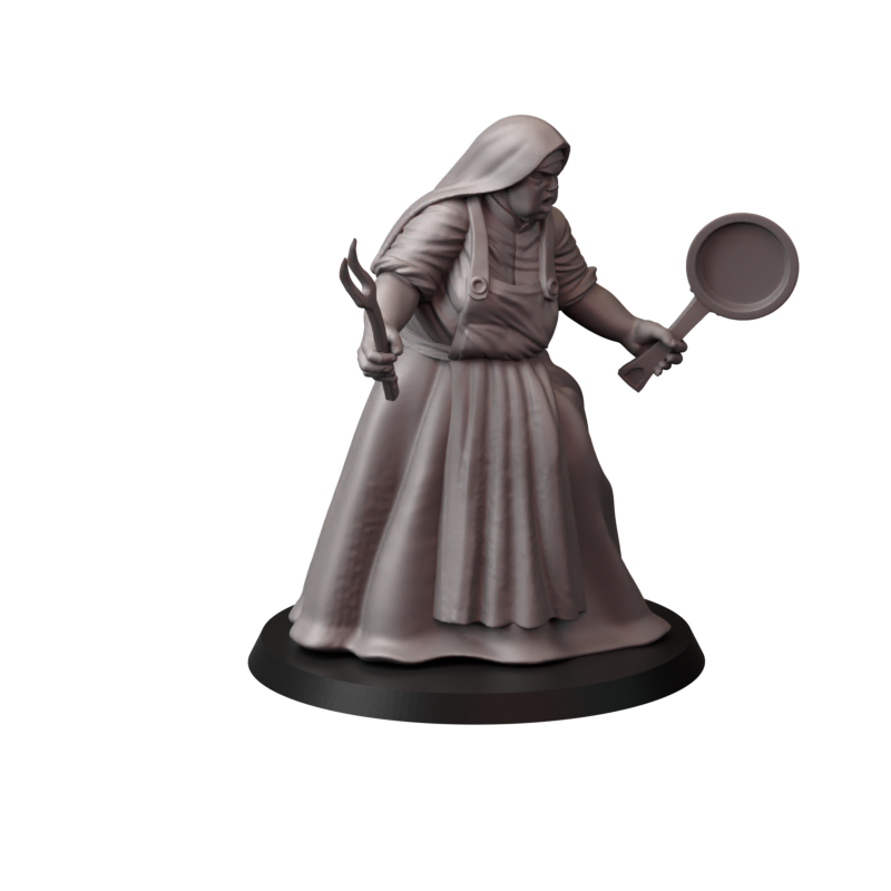 Fins Nuns – zakonnice bojowe – figurki do Trench Crusade 32 / 54 / 75mm