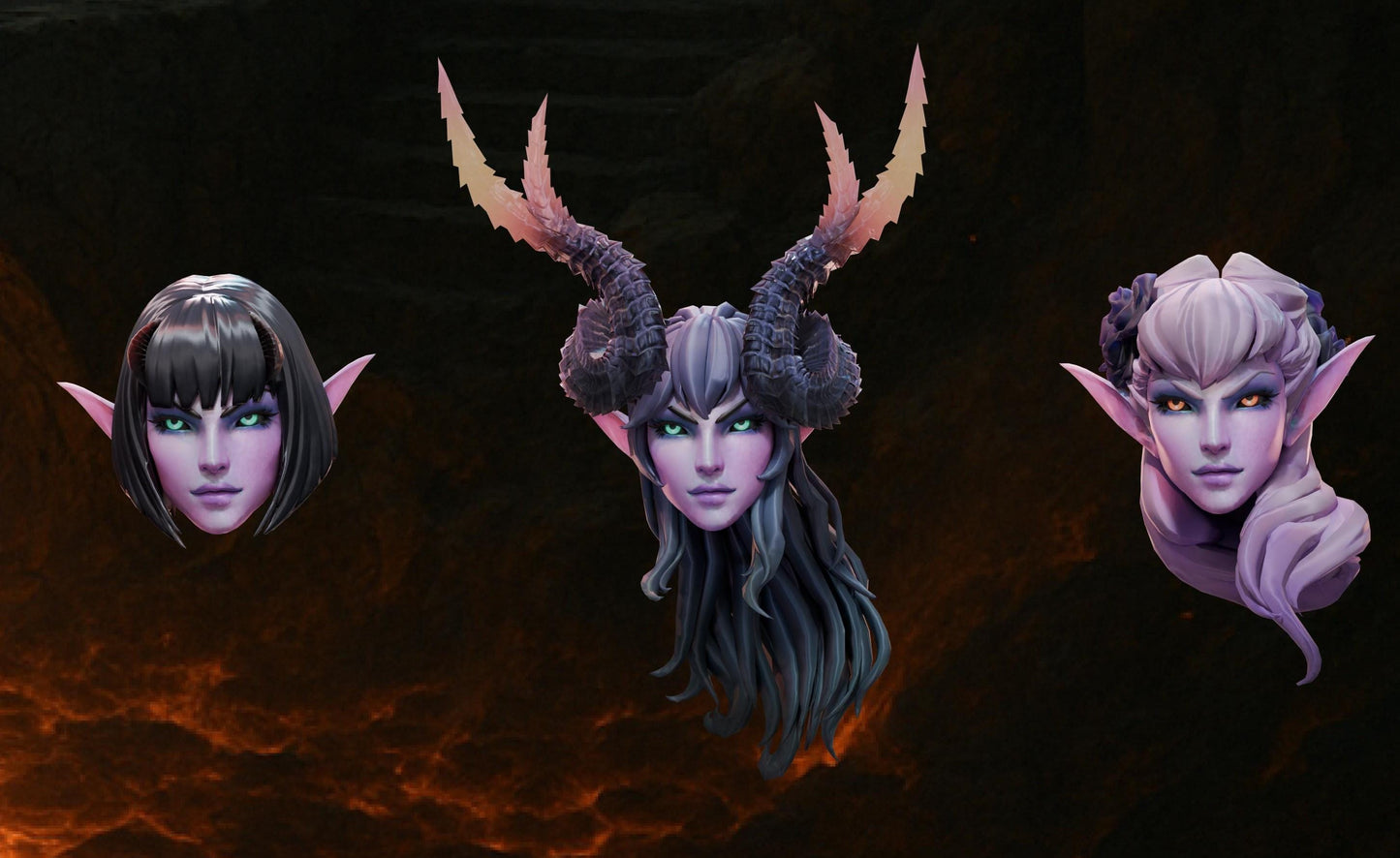 Demonic Queen 75mm resin miniature