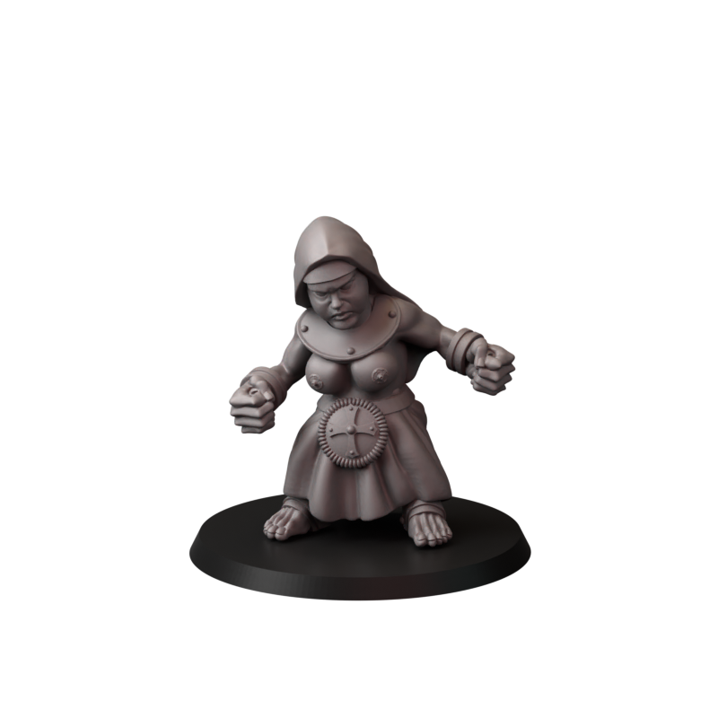 Not safe for nuns – zakonnice bojowe – figurki do Trench Crusade 32 / 75mm