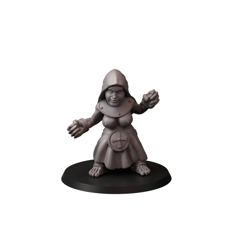 Not safe for nuns – zakonnice bojowe – figurki do Trench Crusade 32 / 75mm