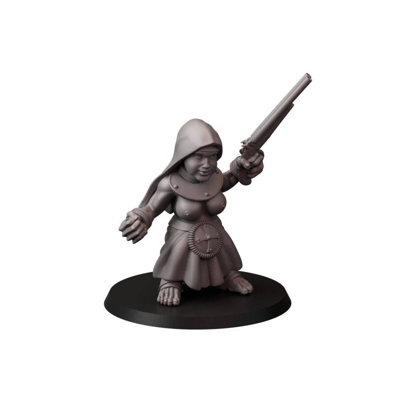 Not safe for nuns – zakonnice bojowe – figurki do Trench Crusade 32 / 75mm