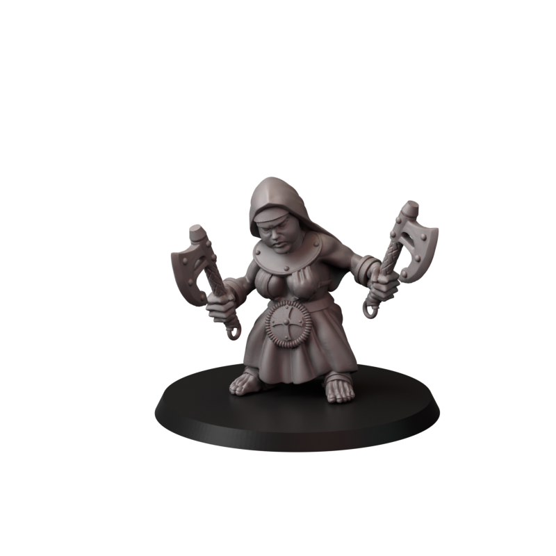 Fins Nuns – zakonnice bojowe – figurki do Trench Crusade 32 / 54 / 75mm