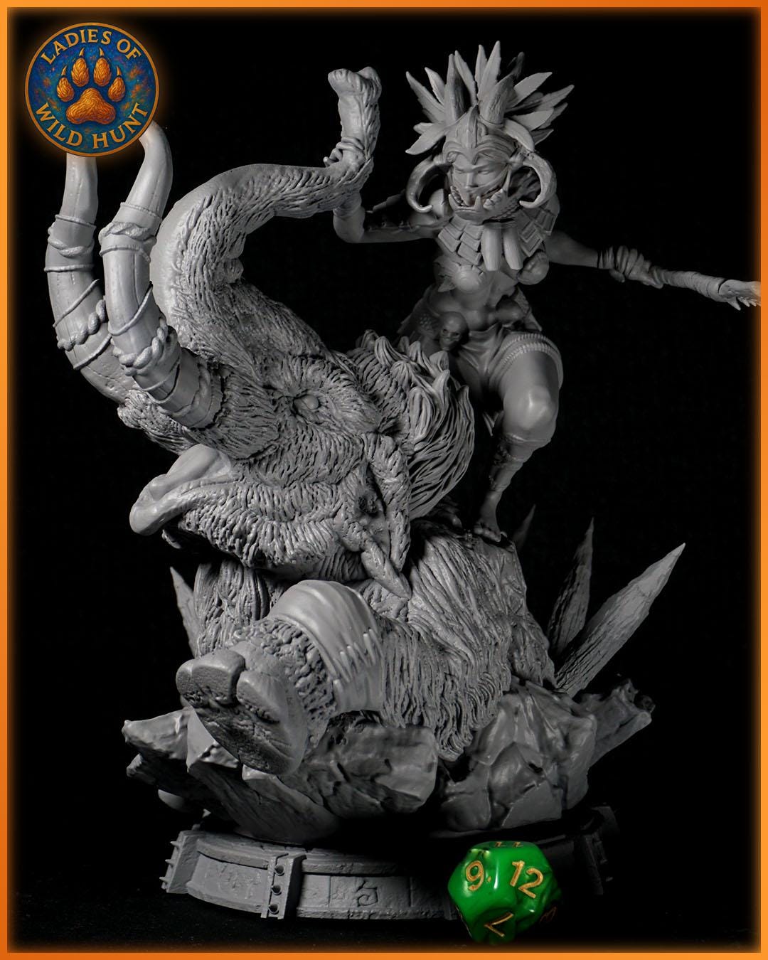 Nora Snowstride figurka żywiczna – Ladies of the Wild Hunt – Black Bird Miniatures