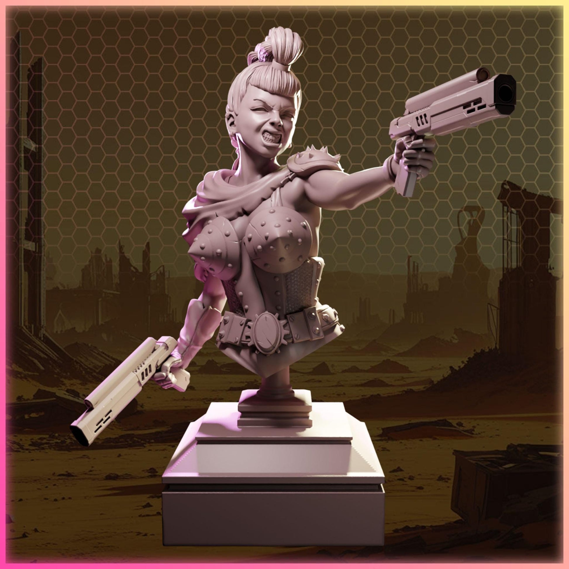 Morrigan Shot figurka żywiczna – Nuke City Ladies – Black Bird Miniatures