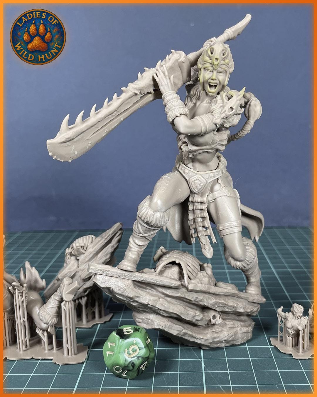 Zorya Emberclaw figurka żywiczna – Ladies of the Wild Hunt – Black Bird Miniatures