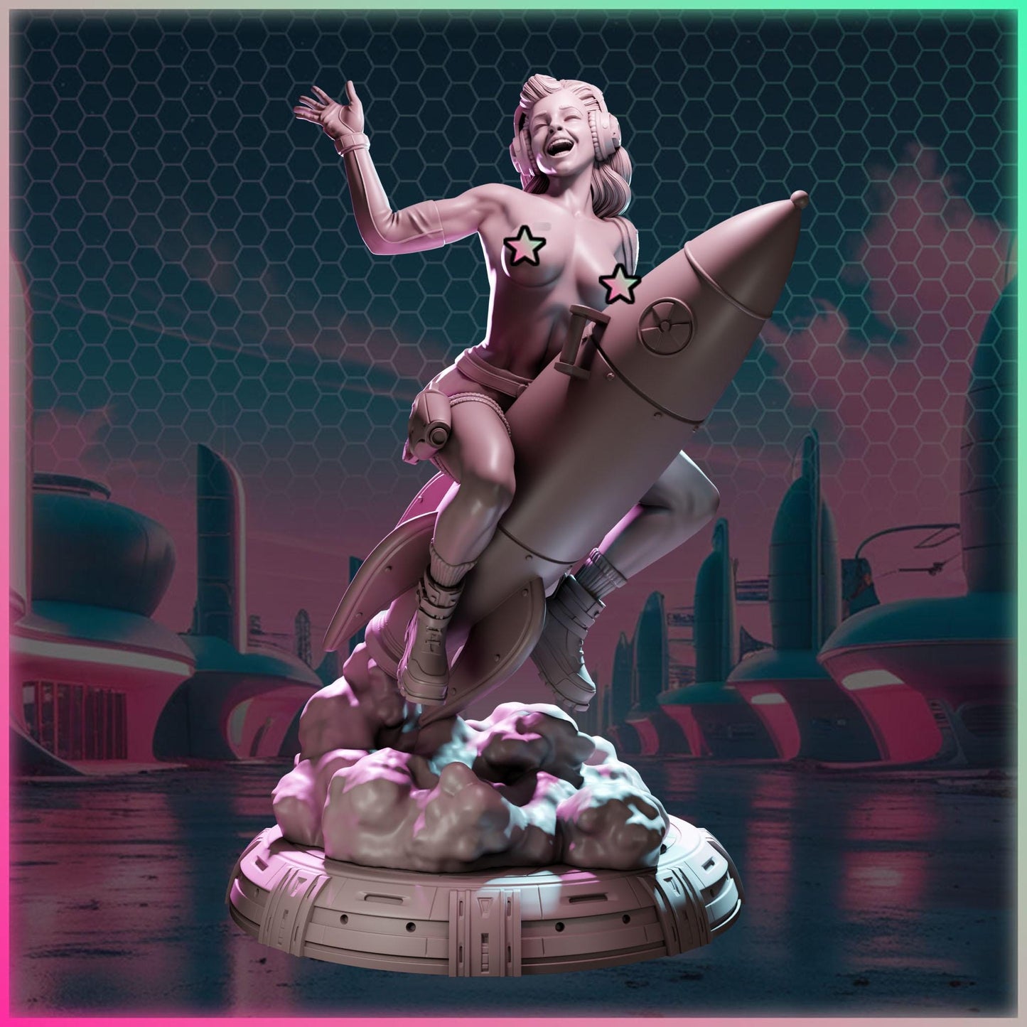 Cleo Drift – Nuke City Ladies | Black Bird Miniatures – figurka 32mm / 75mm