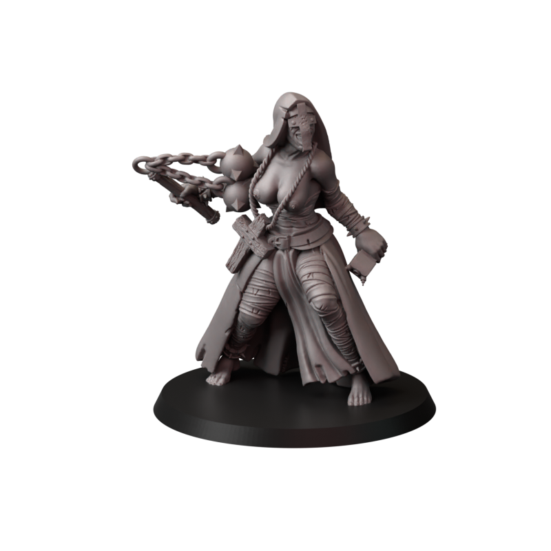 Not safe for nuns – zakonnice bojowe – figurki do Trench Crusade 32 / 75mm