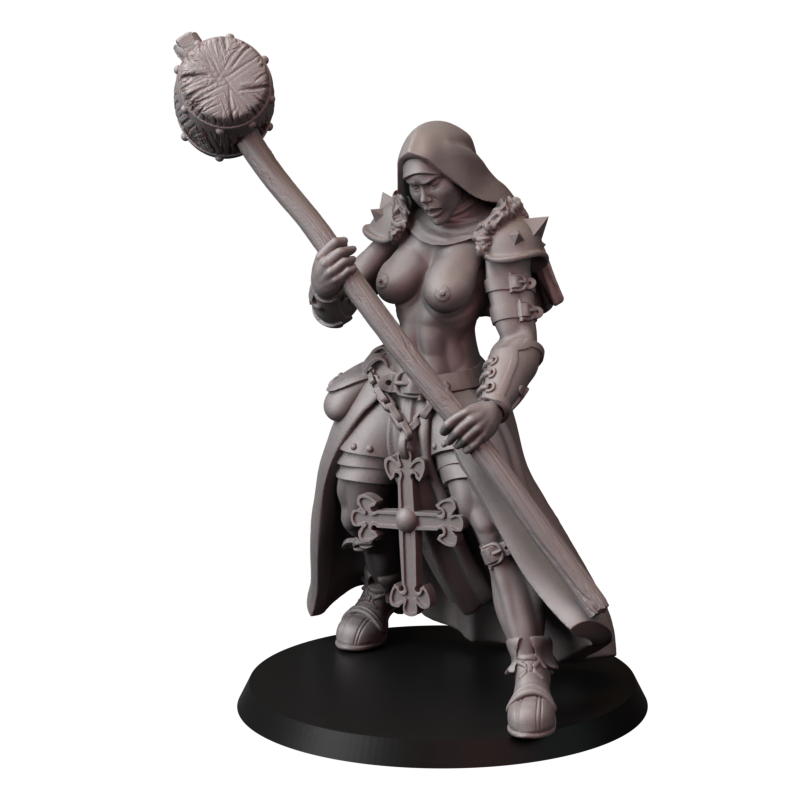 Not safe for nuns – zakonnice bojowe – figurki do Trench Crusade 32 / 75mm