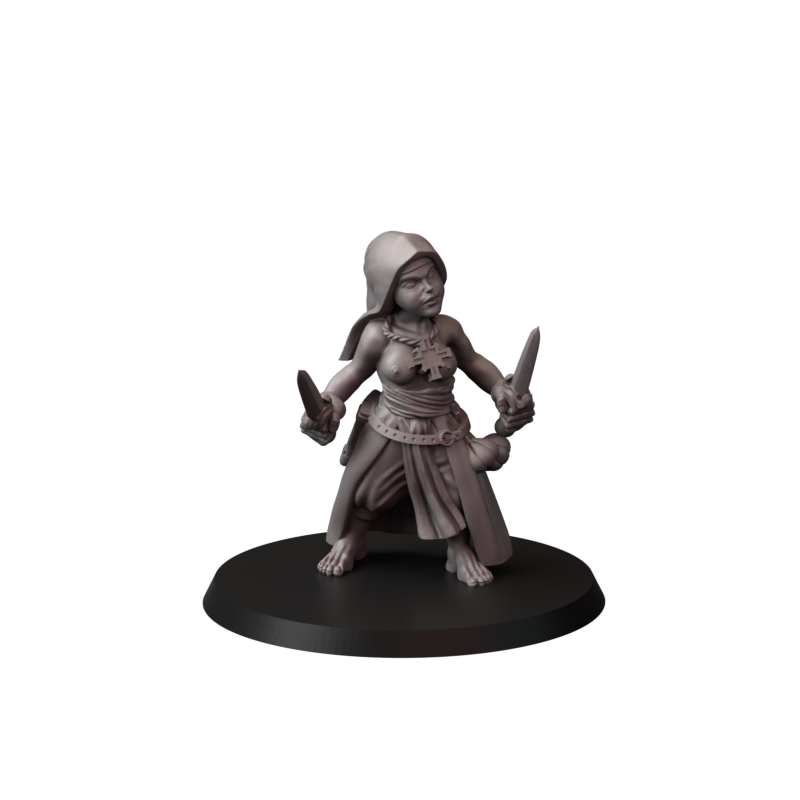 Not safe for nuns – zakonnice bojowe – figurki do Trench Crusade 32 / 75mm