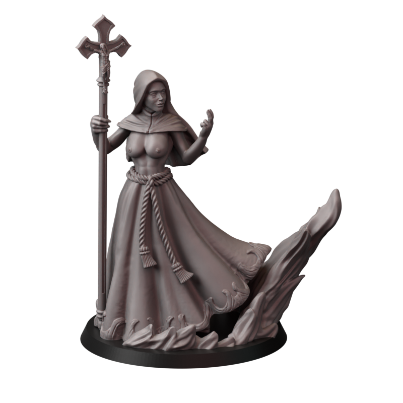Not safe for nuns – zakonnice bojowe – figurki do Trench Crusade 32 / 75mm