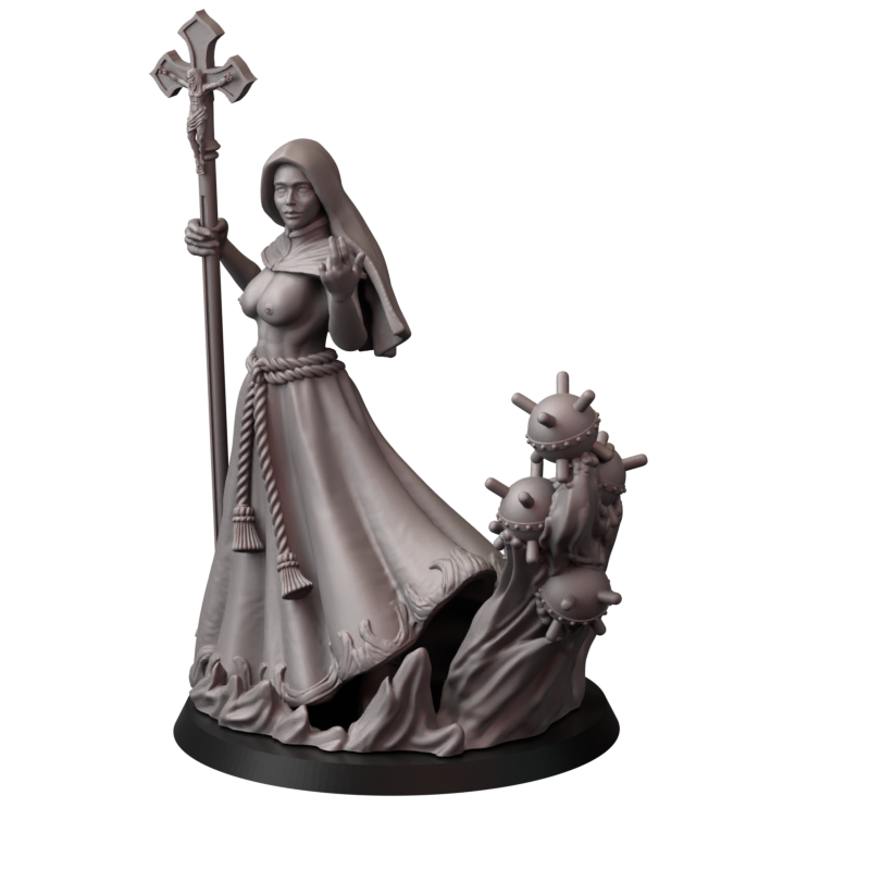 Not safe for nuns – zakonnice bojowe – figurki do Trench Crusade 32 / 75mm
