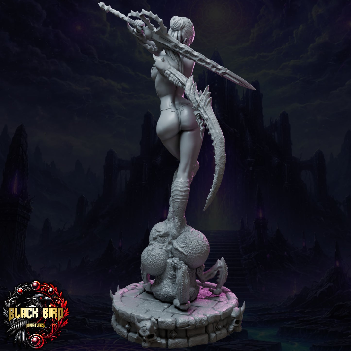 Kaelyssra – Queens of Chaos – Figurka 32mm / 75mm – Black Bird Miniatures